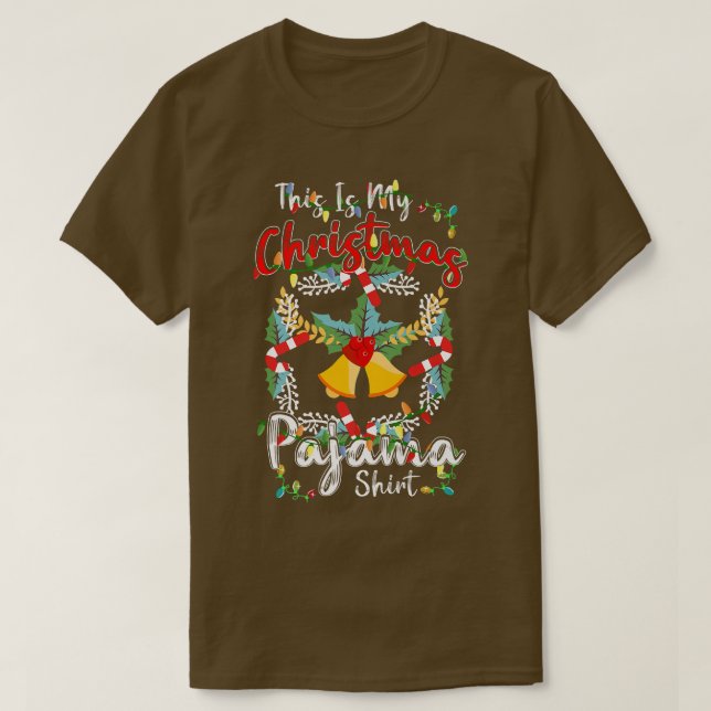 Das ist mein Weihnachts-Pajama-Kostüm Funny Christ T-Shirt (Design vorne)