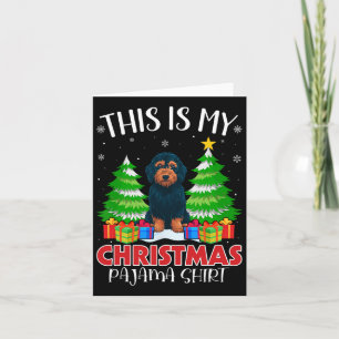 Das ist mein Weihnachts Pajama Labradoodle Dog Xma Karte