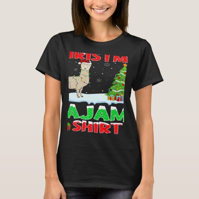 Das ist mein Weihnachts-Pajama-Lighting Llama Xmas T-Shirt (Vorderseite)