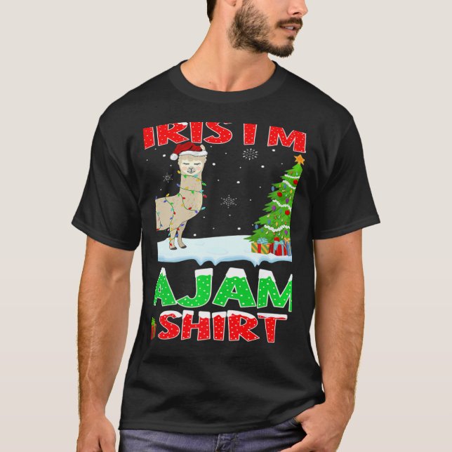 Das ist mein Weihnachts-Pajama-Lighting Llama Xmas T-Shirt (Vorderseite)