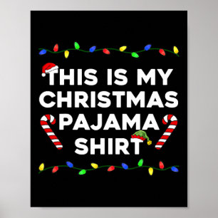 Das ist mein Weihnachts-Pajama Lights Funny Holida Poster