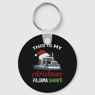 Das ist mein Weihnachts-Pajama-Lkw-Fahrer Xmas-Ges Schlüsselanhänger