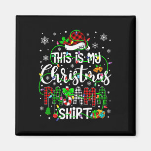 Das ist mein Weihnachts Pajama Matching Family Xma Magnet