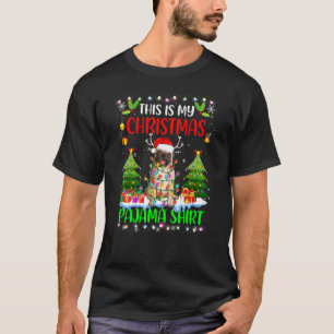 Das ist mein Weihnachts-Pajama-Mops-Hund-Weihnacht T-Shirt