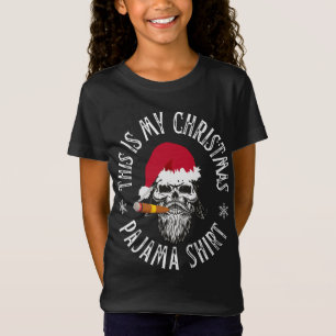 Das ist mein Weihnachts-Pajama-Motorradfahrer Sant T-Shirt