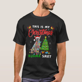 Das ist mein Weihnachts-Pajama Peterbald Lover T-Shirt