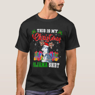 Das ist mein Weihnachts-Pajama Santa Reindeer Wolf T-Shirt