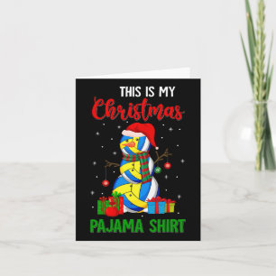 Das ist mein Weihnachts-Pajama Santa Volleyball-Lo Karte
