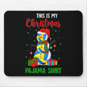 Das ist mein Weihnachts-Pajama Santa Volleyball-Lo Mousepad