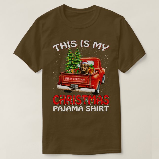 Das ist mein Weihnachts-Pajama-Shirt-Dogue de Bord T-Shirt (Design vorne)