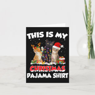 Das ist mein Weihnachts-Pajama-Shirt Funny Santa C Karte