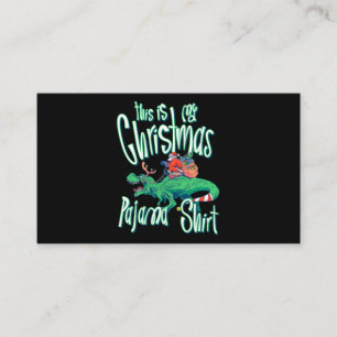 Das ist mein Weihnachts-Pajama Shirt Funny Santa D Visitenkarte