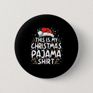 Das ist mein Weihnachts Pajama Shirt Funny Xmas Pj Button