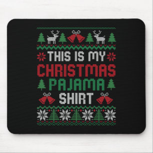 Das ist mein Weihnachts Pajama Shirt Funny Xmas Pj Mousepad