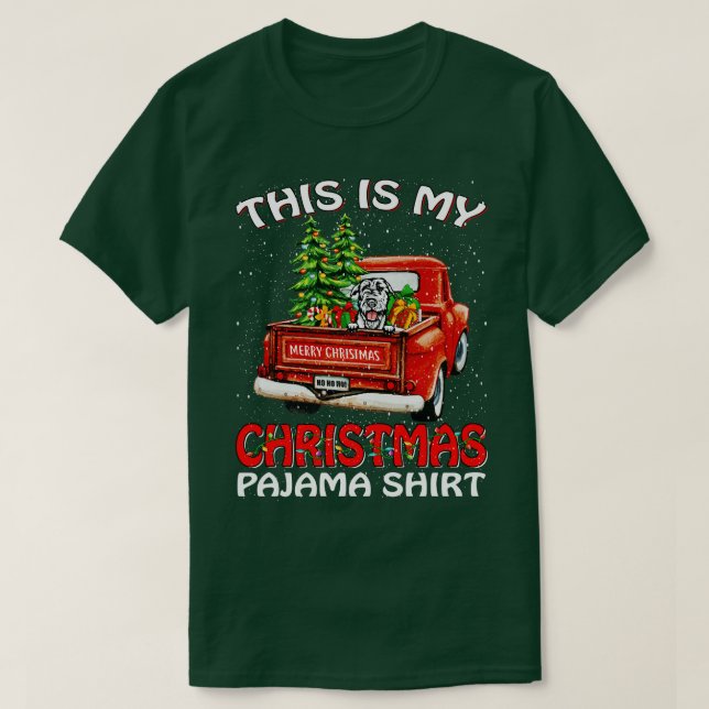 Das ist mein Weihnachts-Pajama-Shirt Irish Wolfhou T-Shirt (Design vorne)
