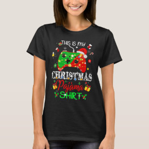 Das ist mein Weihnachts-Pajama-Shirt-Videospiel Sa T-Shirt