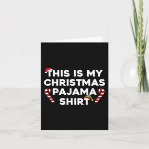 Das ist mein Weihnachts-Pajama-Spaß-Familie Weihna Karte