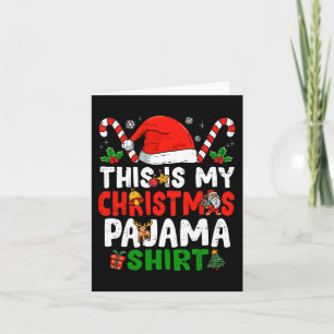 Das ist mein Weihnachts-Pajama-Spaß Karte
