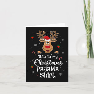 Das ist mein Weihnachts-Pajama-Spaß-Weihnachtsbaum Karte