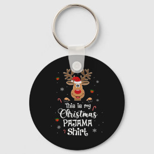 Das ist mein Weihnachts-Pajama-Spaß-Weihnachtsbaum Schlüsselanhänger