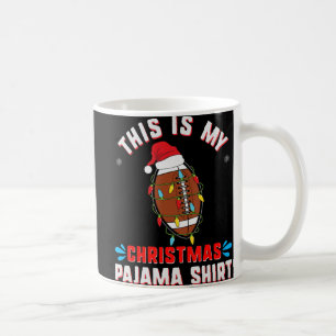 Das ist mein Weihnachts-Pajama-Spaß-Xmas-Fußballfa Kaffeetasse