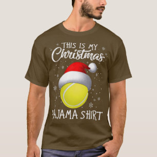 Das ist mein Weihnachts-Pajama-Tennis-Weihnachtsma T-Shirt