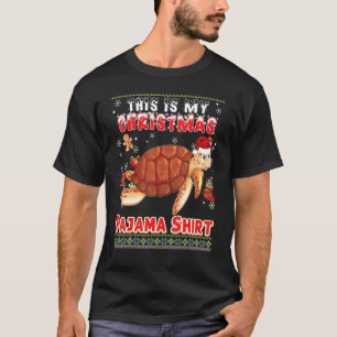 Das ist mein Weihnachts-Pajama Turtle Ugly Sweater T-Shirt