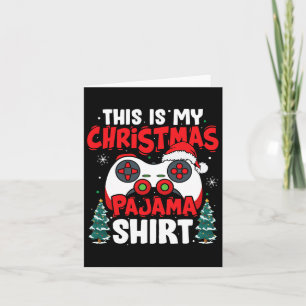 Das ist mein Weihnachts-Pajama-Video-Gamer-Boys Karte