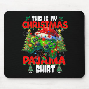 Das ist mein Weihnachts-Pajama-Video-Gamer-Boys Mousepad
