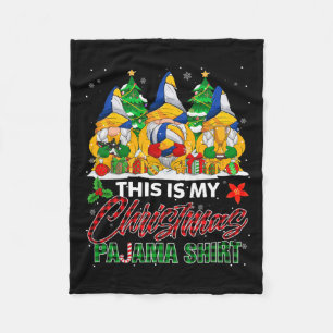 Das ist mein Weihnachts-Pajama-Volleyball-Ball Fleecedecke