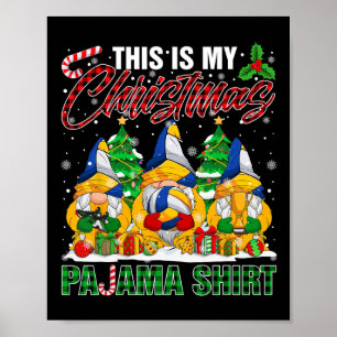 Das ist mein Weihnachts-Pajama-Volleyball-Ball Poster
