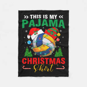 Das ist mein Weihnachts-Pajama-Volleyball-Ball San Fleecedecke