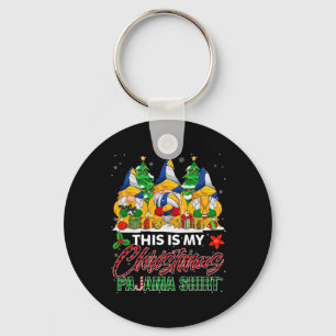 Das ist mein Weihnachts-Pajama-Volleyball-Ball Schlüsselanhänger