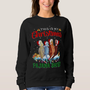 Das ist mein Weihnachts-Pajama-Weihbartdrache X Sweatshirt