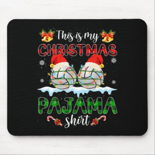Das ist mein Weihnachts-Pajama-Weihnachtsball-Weih Mousepad