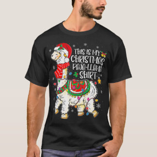 Das ist mein Weihnachts-Pajama-Weihnachtslama T-Shirt
