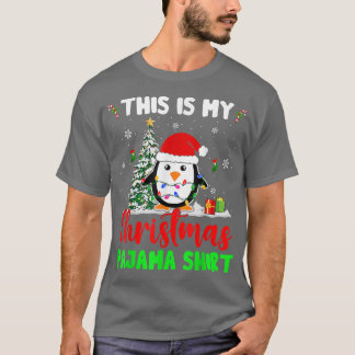 Das ist mein Weihnachts-Pajama-Weihnachtslicht Wei T-Shirt