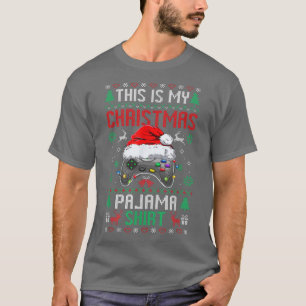 Das ist mein Weihnachts-Pajama-Weihnachtsmannmütze T-Shirt
