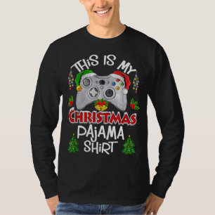 Das ist mein Weihnachts-Pajama-Weihnachtsmannmütze T-Shirt