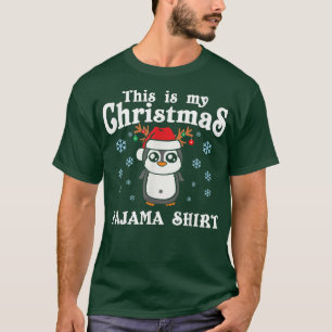 Das ist mein Weihnachts-Pinguin-Pyjama-Santa-Hut-S T-Shirt