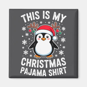 Das ist mein Weihnachts-Pinguin-Schlafanzug  Magnet