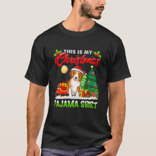 Das ist mein Weihnachts-Pyjama-Beagle-Socken-Hund- T-Shirt