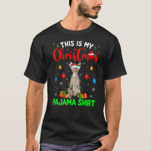 Das ist mein Weihnachts-Pyjama Devon Rex Katze Xma T-Shirt
