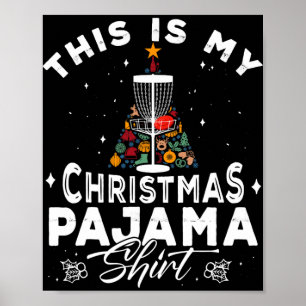 Das ist mein Weihnachts-Pyjama-Disc-Golf-Spieler-S Poster