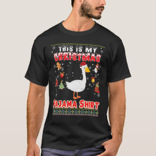 Das ist mein Weihnachts-Pyjama Gans hässlicher Pul T-Shirt