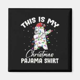Das ist mein Weihnachts-Pyjama-Polarbär-Spaß für F Magnet