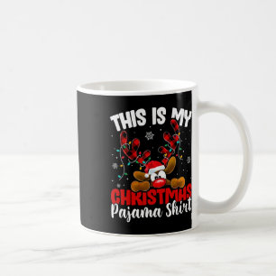 Das ist mein Weihnachts-Pyjama Rudolph Rentier Män Kaffeetasse