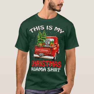 Das ist mein Weihnachts-Pyjama-Shirt Irischer Wolf T-Shirt