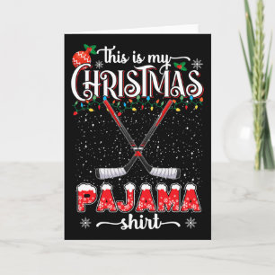 Das ist mein Weihnachts-Pyjama-Shirt Lustiges Eish Karte