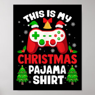 Das ist mein Weihnachts-Pyjama-Shirt Video-Spieler Poster